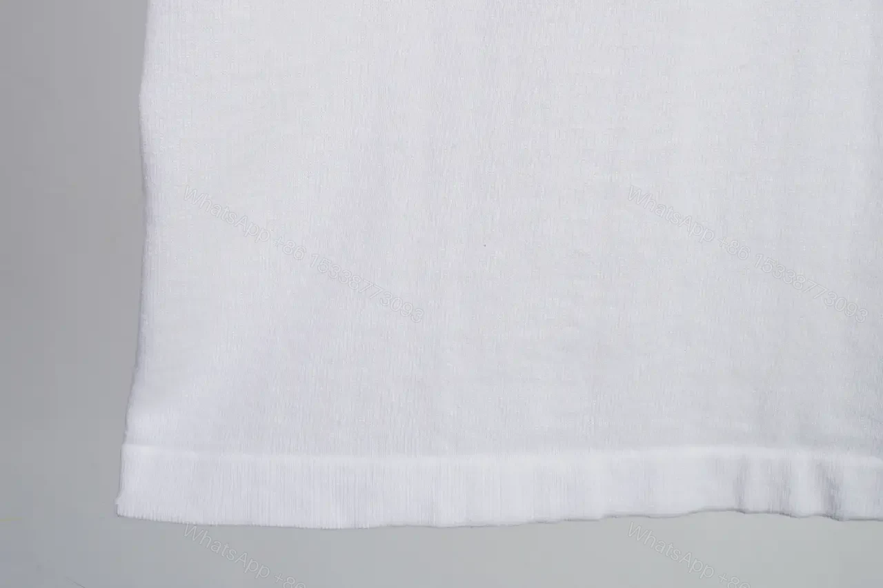 View 3 of White Cotton Tee + Embroidered Logo + Modern + Luxe Detailing + T-Shirt
