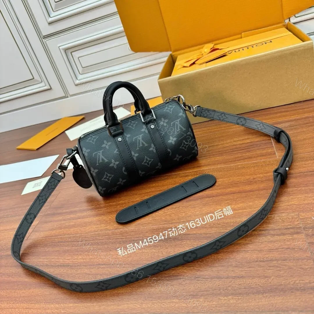 Louis Vuitton Keepall Bandoulière 25 Bag in Monogram Eclipse — view 1
