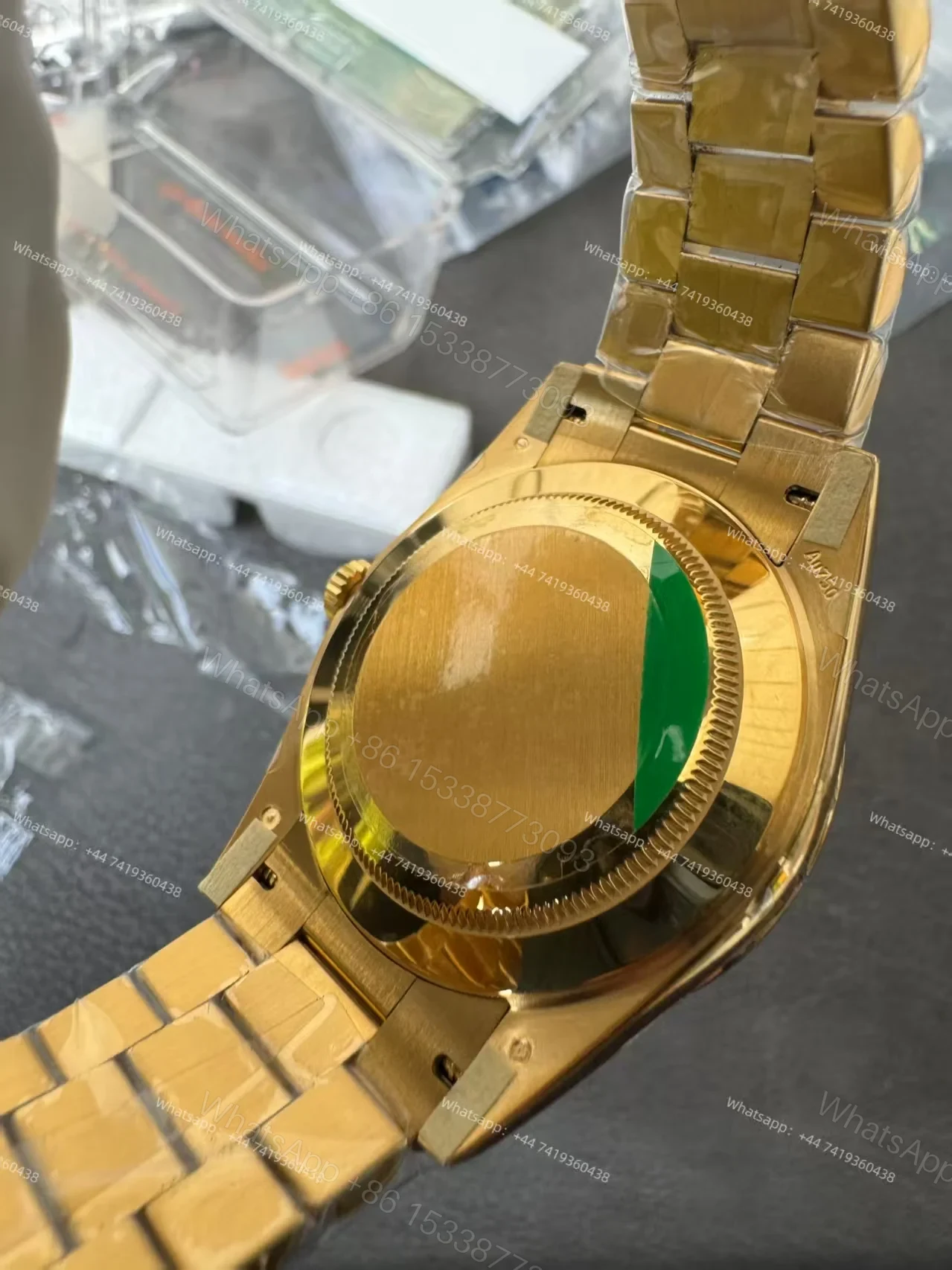View 7 of Rolex Day-Date M228238-0003 1:1 Replica Gold Dial 40MM 3255 Movement Presidential Bracelet Super Clone Watch