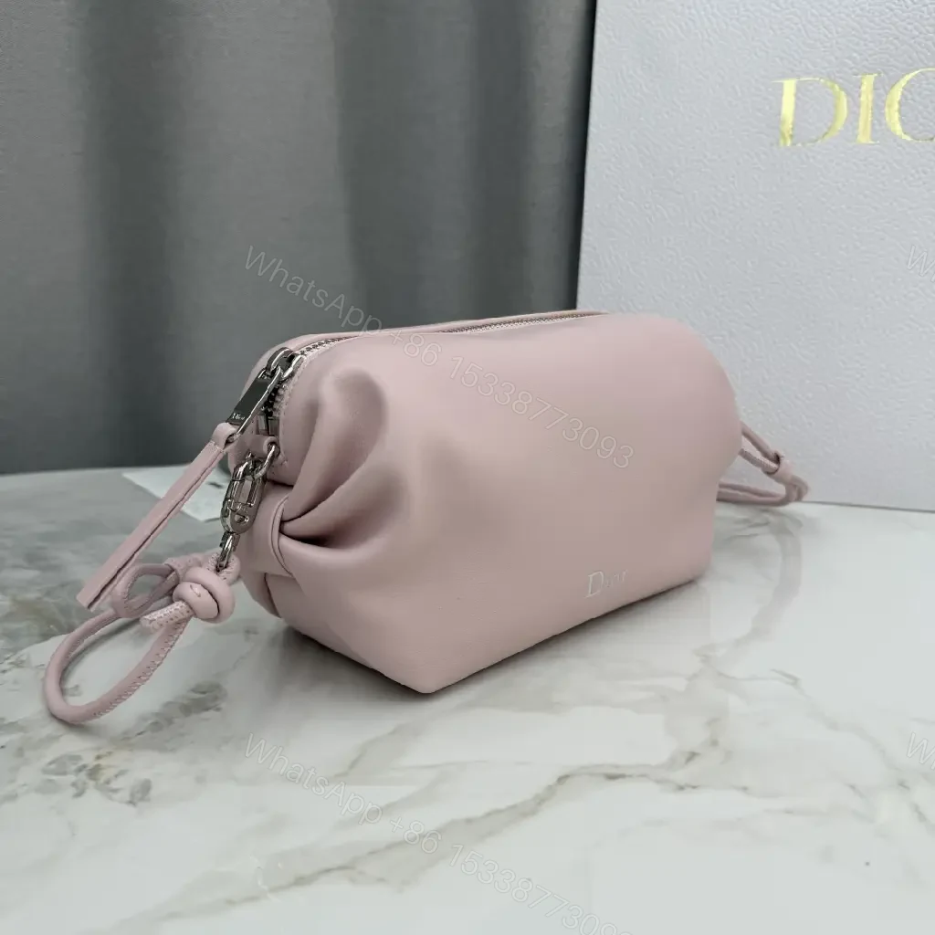 View 2 of Soft-Pink Leather Crossbody: Lightweight, Everyday Luxury Bag