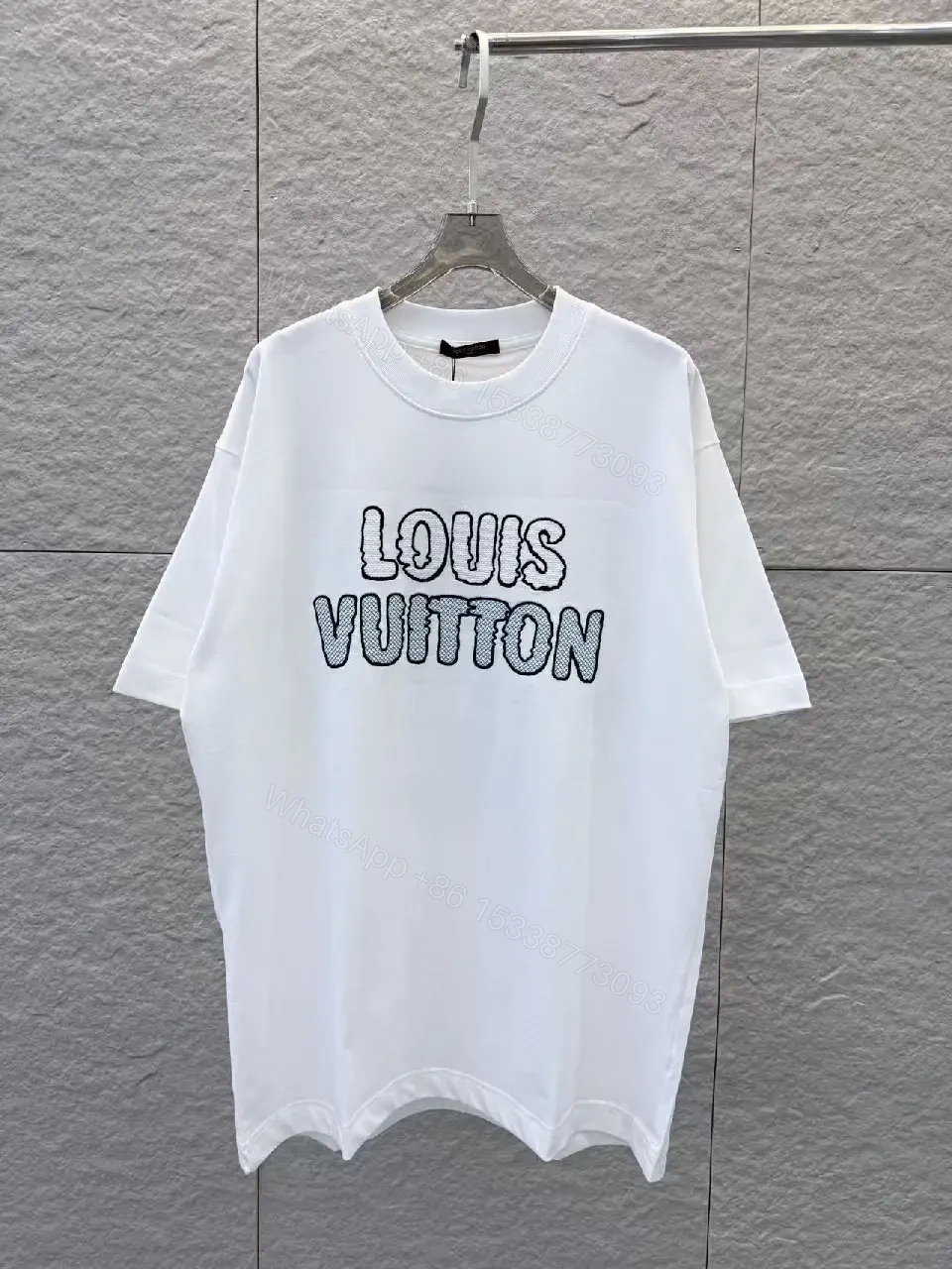 View 4 of White Cotton Tee – Minimalist Luxury Logo Shirt