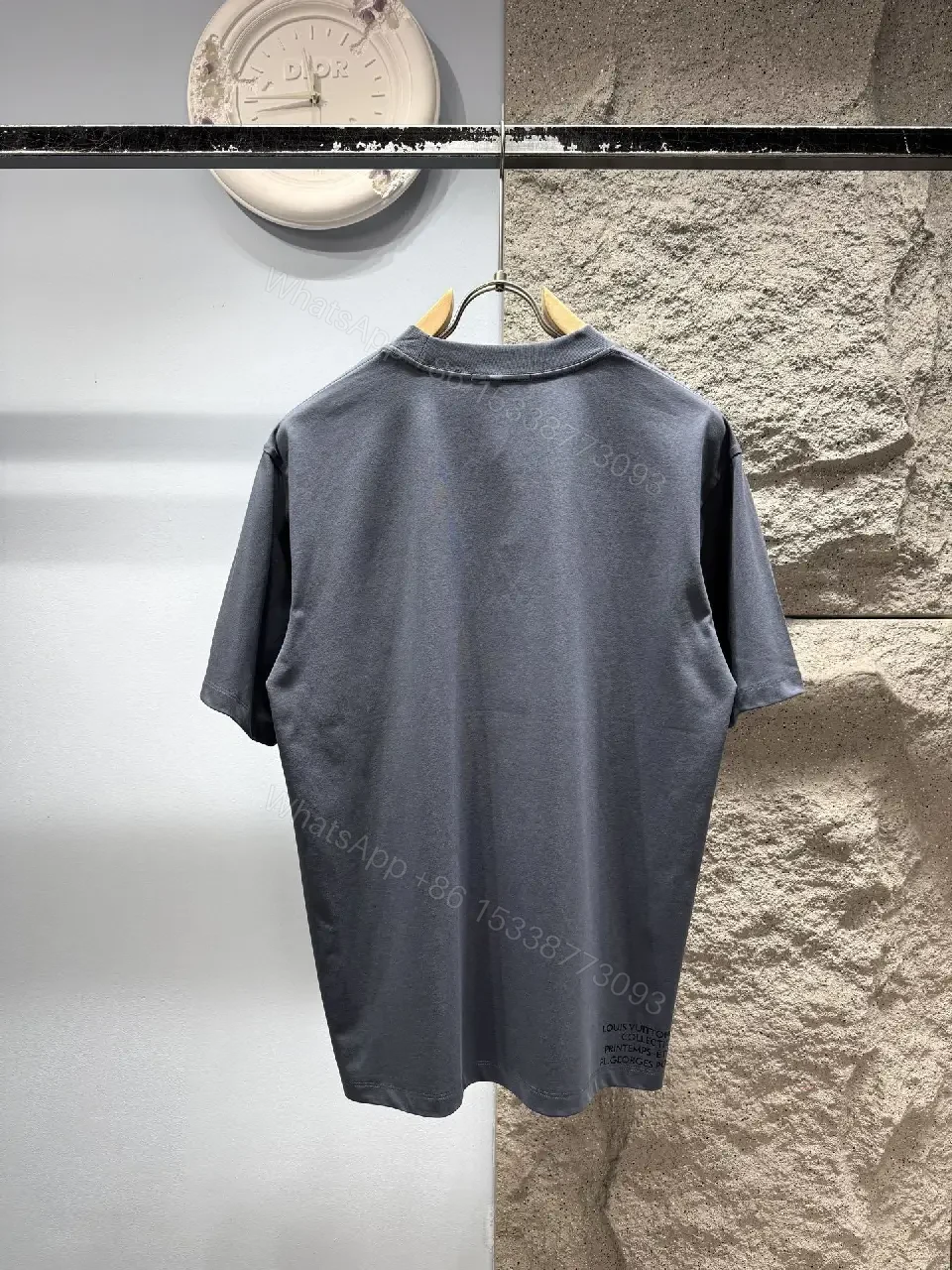 View 8 of Relaxed Graphite Tee Dress — Oversized, Luxe Streetwear