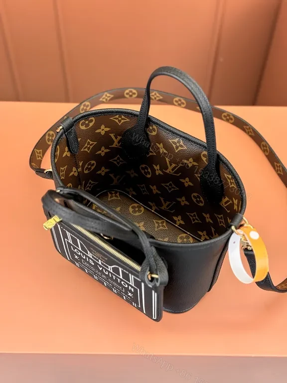View 2 of Chic Black Leather Mini Bag: Architectural Graphic Shadow