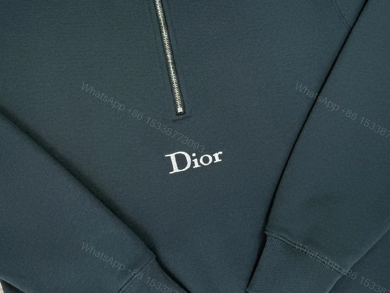 View 5 of Structured Minimalist Pullover: Clean Zip-Front Comfort Crewneck