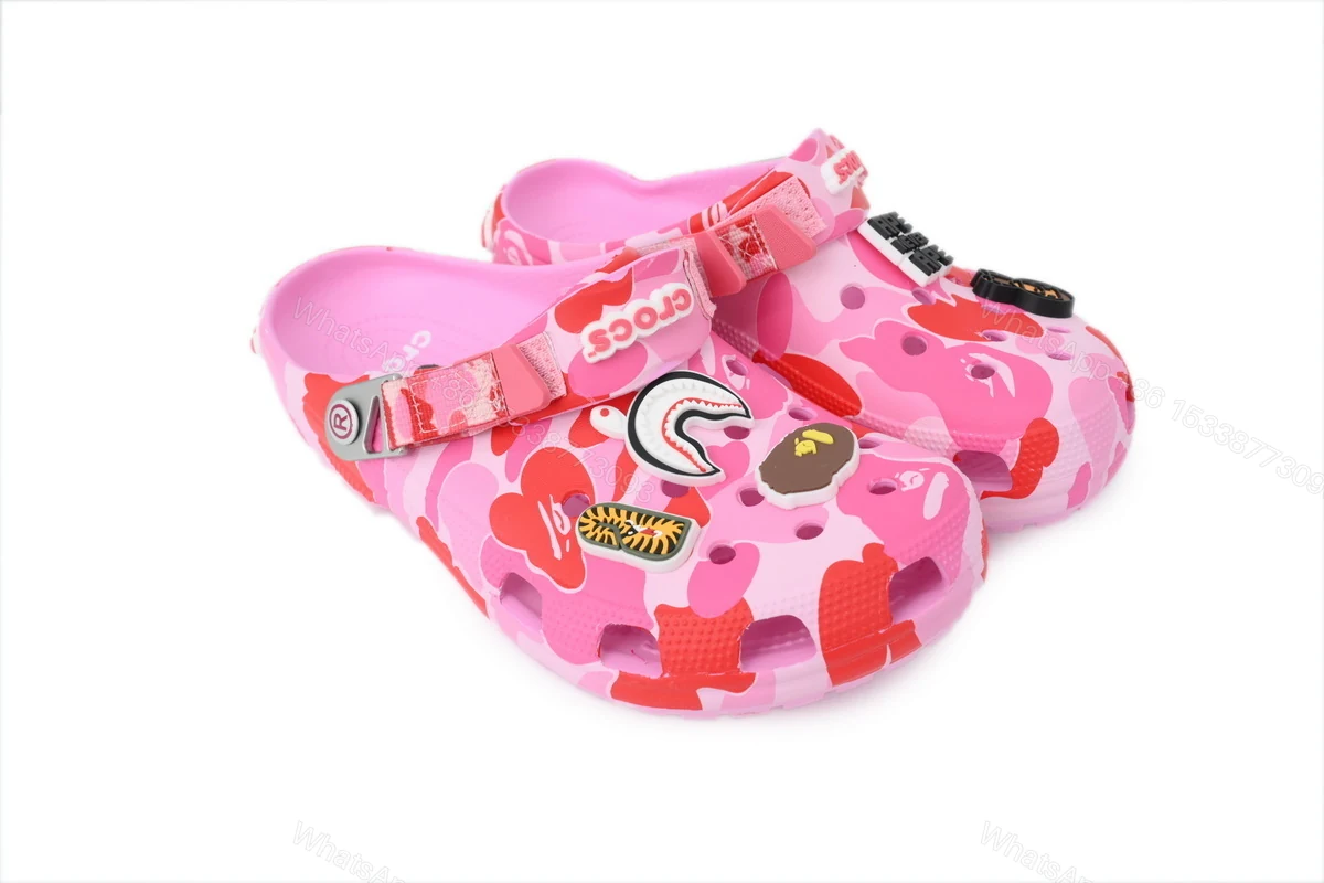 View 2 of BAPE x Crocs Classic Clog 'ABC Camo - pink'