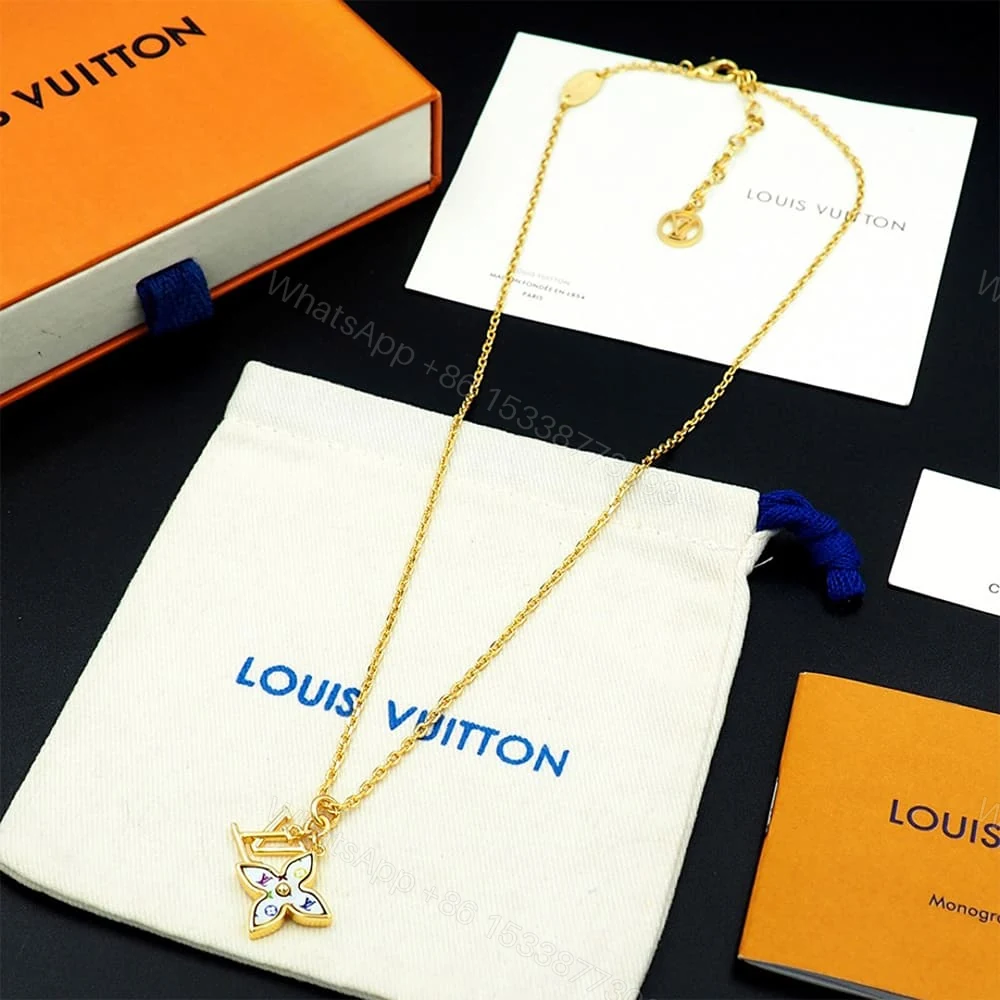 View 3 of LV x TM Monogram Multicolor Necklace