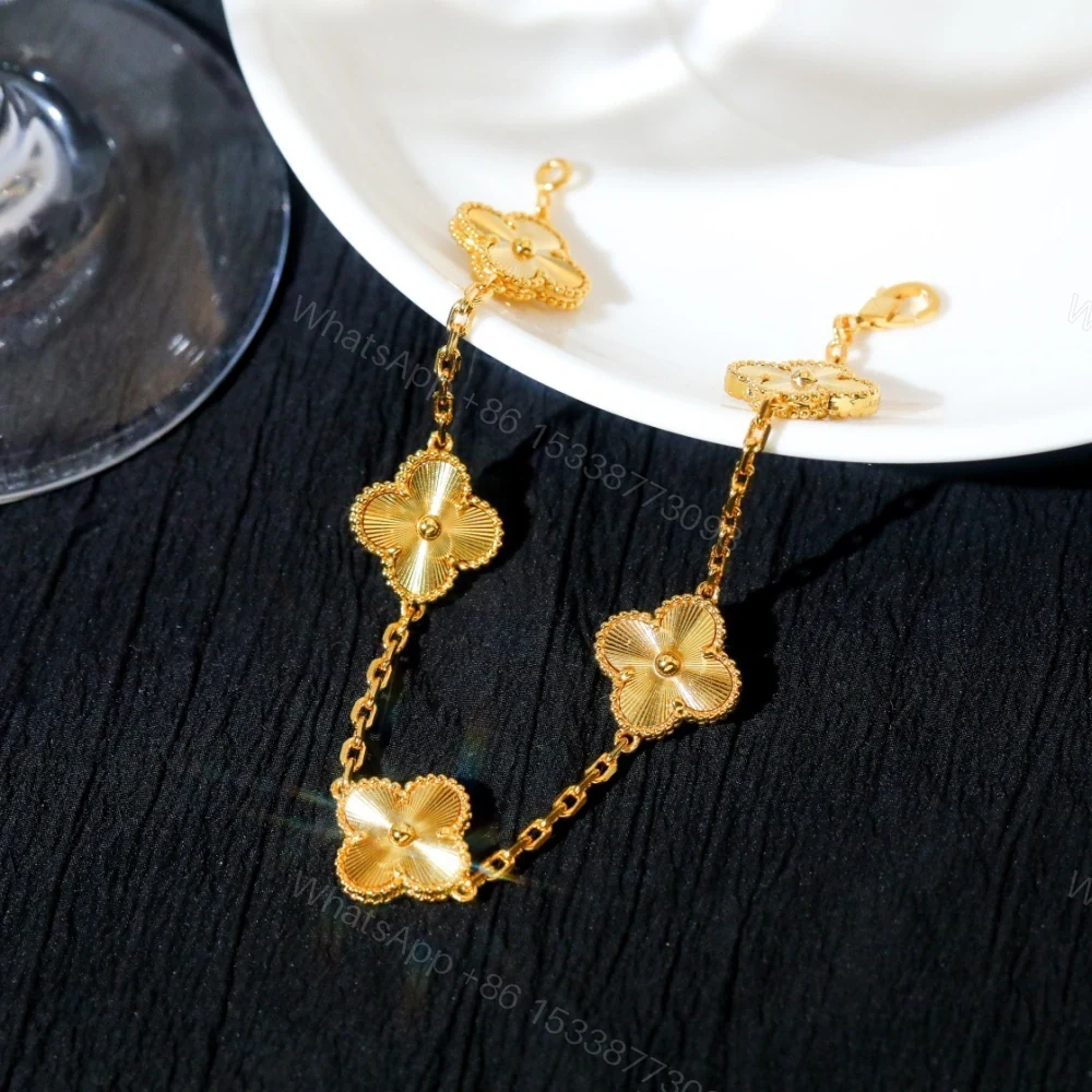 View 5 of 高仿首飾VanCleef&Arpels*RP3JK00金鐳射五花手鏈