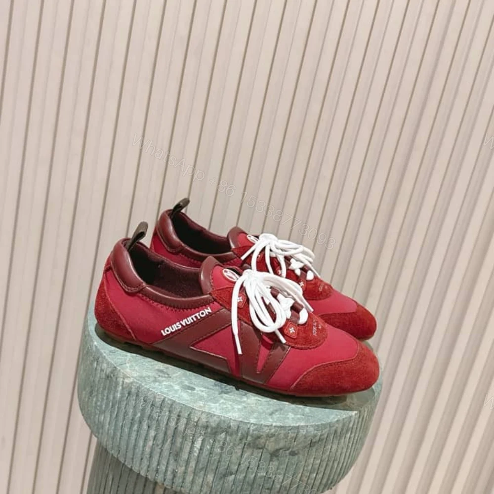 View 2 of Louis Vuitton LV Sneakerina Bordeaux Red 1AIVJI