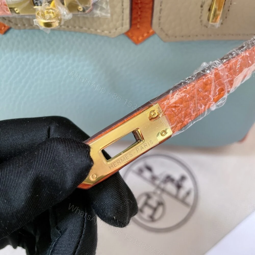 View 5 of Hermes Birkin Mini Gold Hardware Epsom Multicolor 20Cm