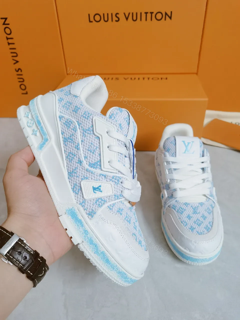 View 3 of White + Knit + Luxe Sport + Peak Comfort + Sneaker