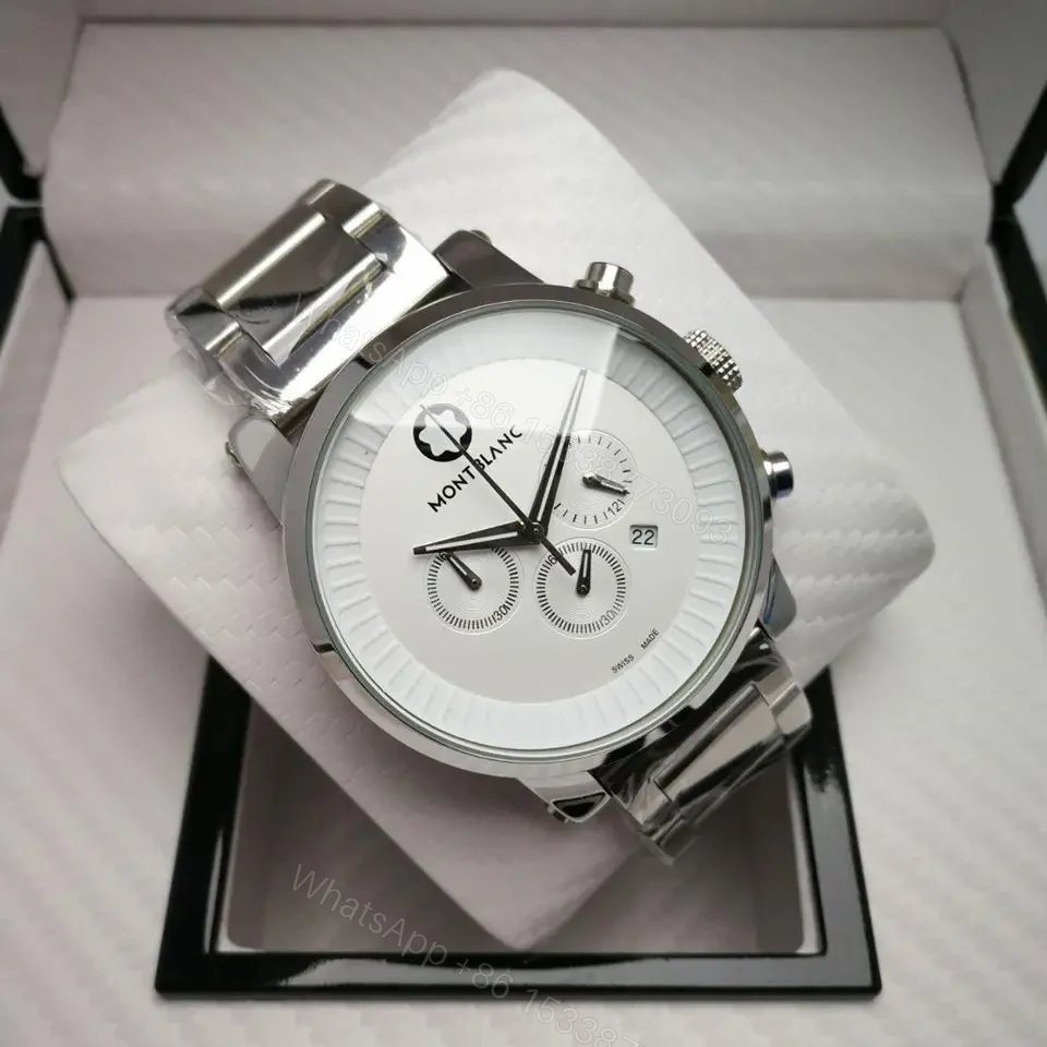 Montblanc Chronograph White Dial | Master Copy Watches — view 1