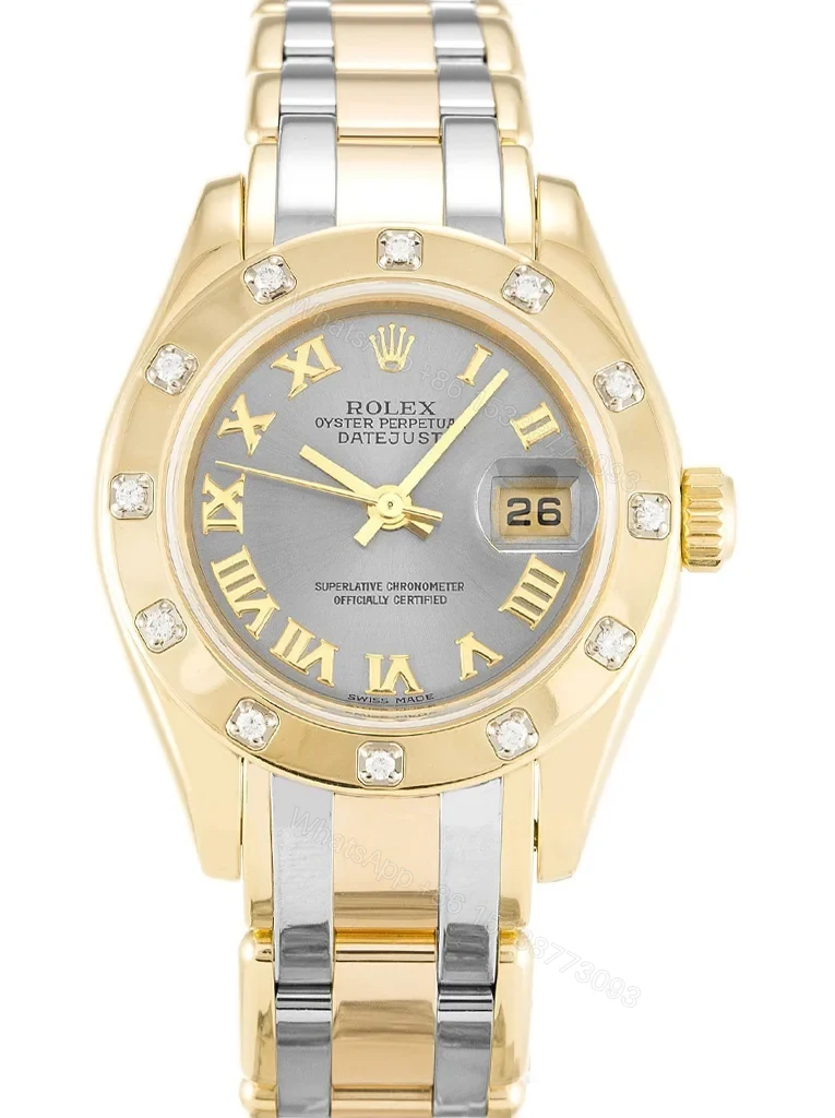 Replica Rolex Pearlmaster Rhodium Dial 80318 — view 1