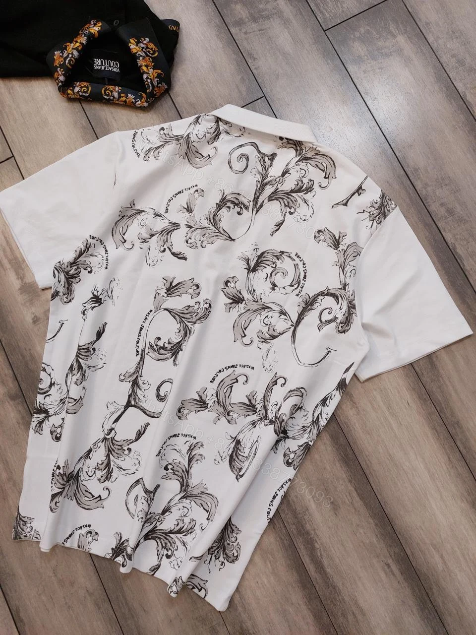 View 3 of FIRST COPY Versace Latest 2025 Imported Quality Exclusive Polo Tees