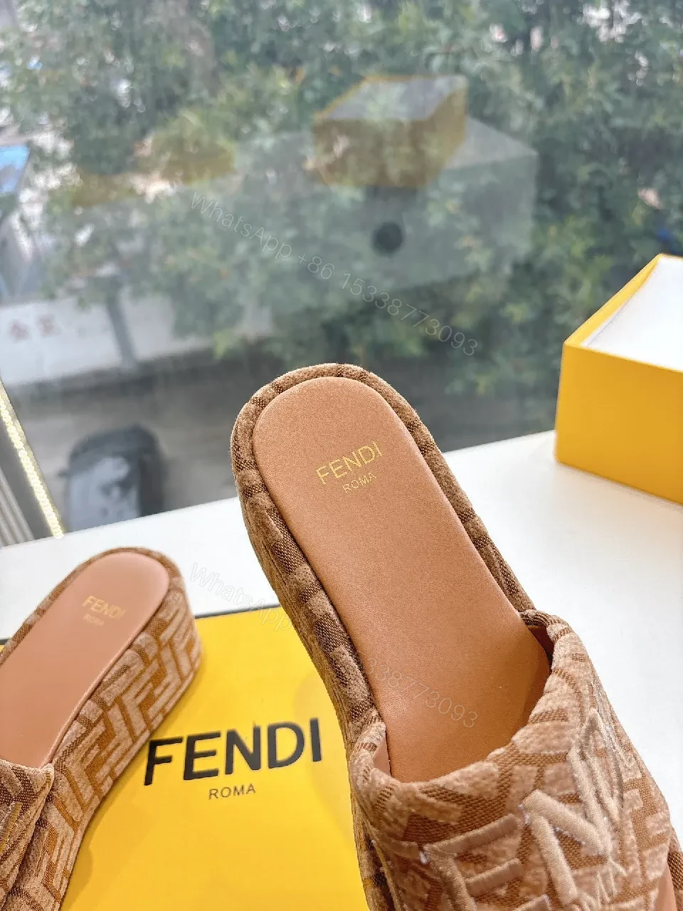 View 5 of Textured Monogram Slide — Cushioned Comfort Footbed