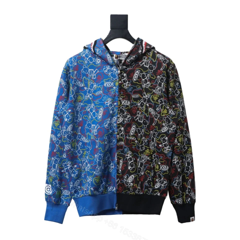 View 7 of BAPE X MEDICOM TOY Co-branded Duplex Camouflage Hooded Hoodie