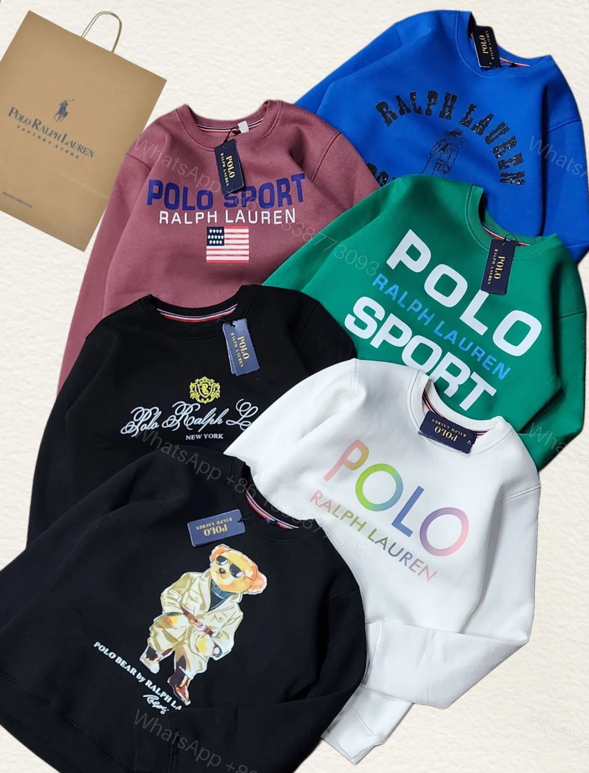 View 7 of FIRST COPY RALPH EXCLUSIVE ROUND NECK SWEATSHIRT FOR LADIES