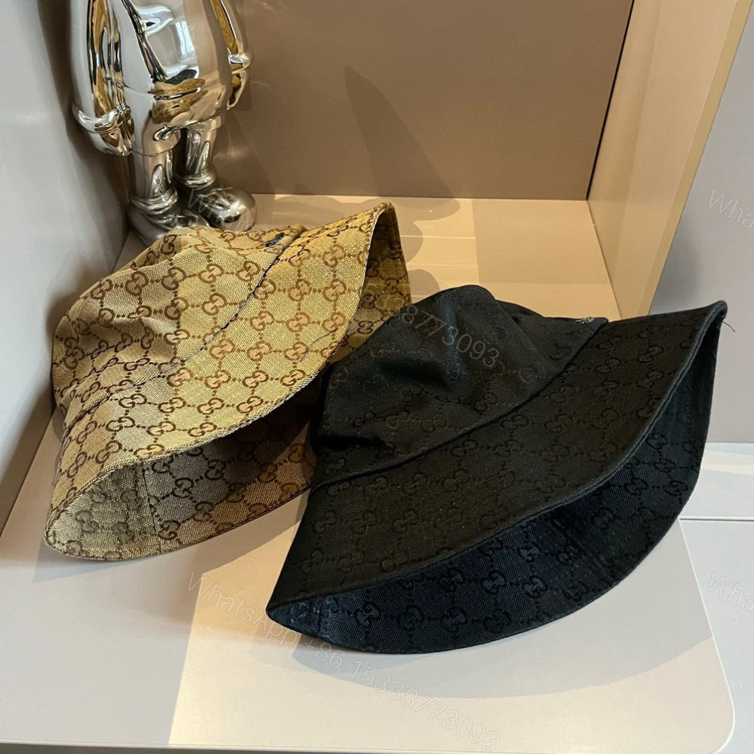Gucci 一比一黑色GG壓紋漁夫帽 男士休閒潮流定番款 — view 1