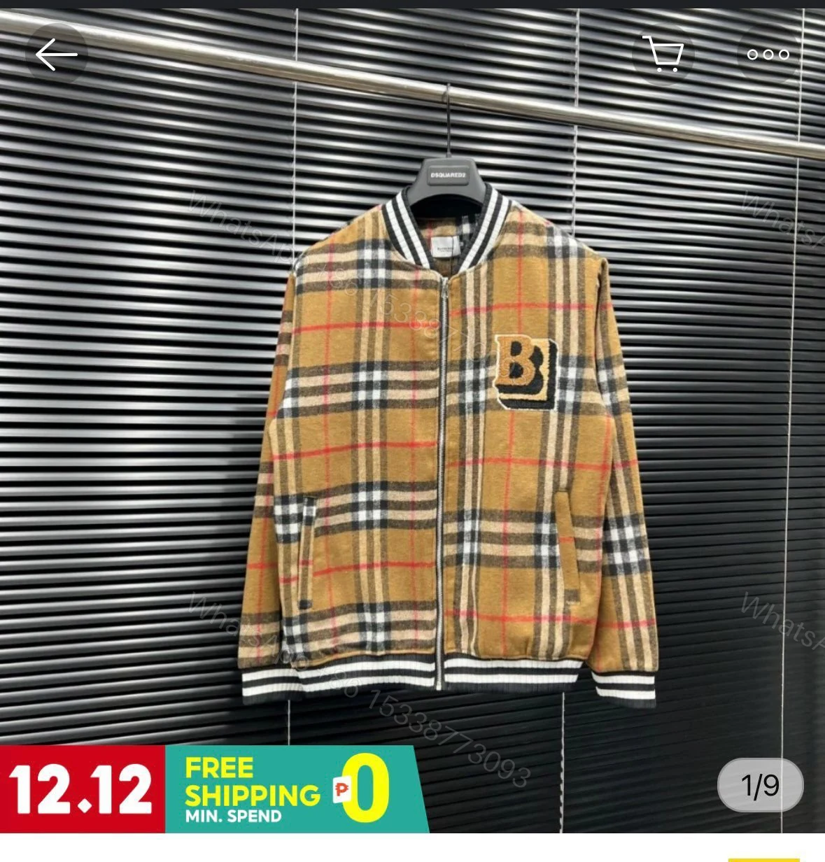 View 2 of First Copy Burberry Italian Tweed Imported Jackets