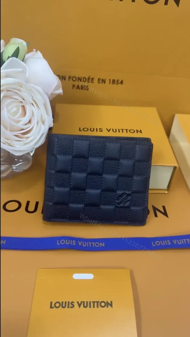 LV Monogram Wallet Jet Black Top Quality — view 1
