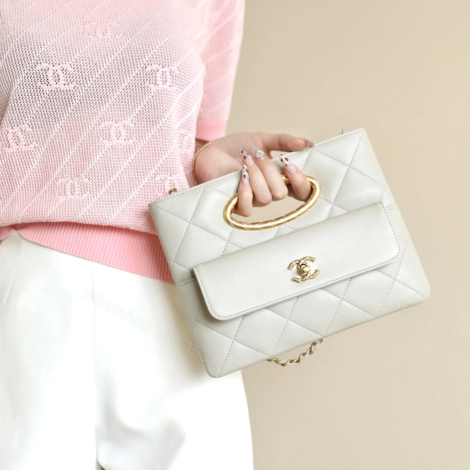 View 26 of 高仿Chanel*24B系列AS5036單肩手提包灰色免檢版