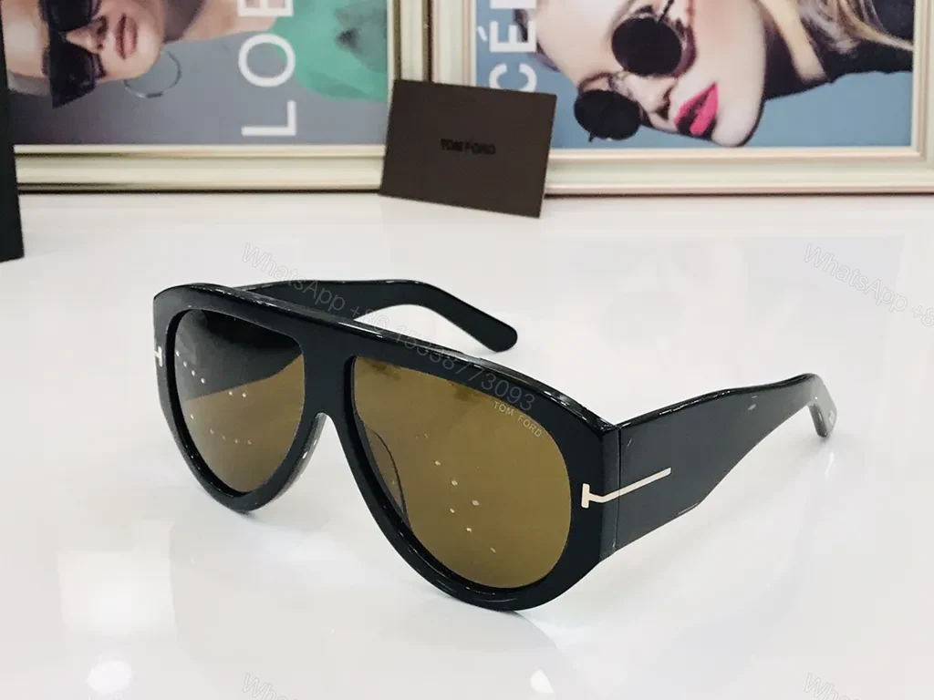 View 6 of Pink Gradient Tom Ford Cat-Eye Sunglasses, Oversized Acetate, UV400