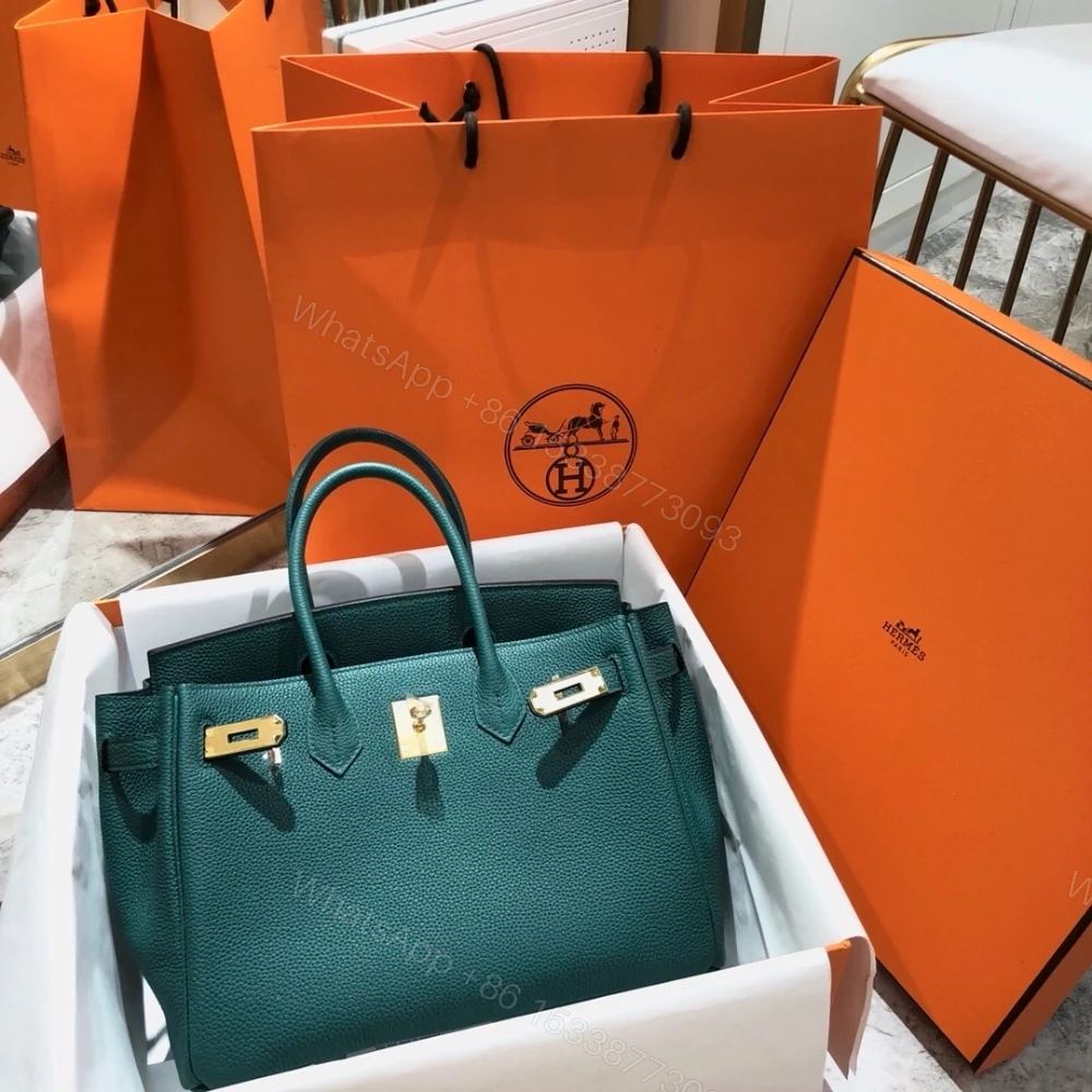View 2 of Hermes Birkin 25 Bag Togo Malachite 25Cm