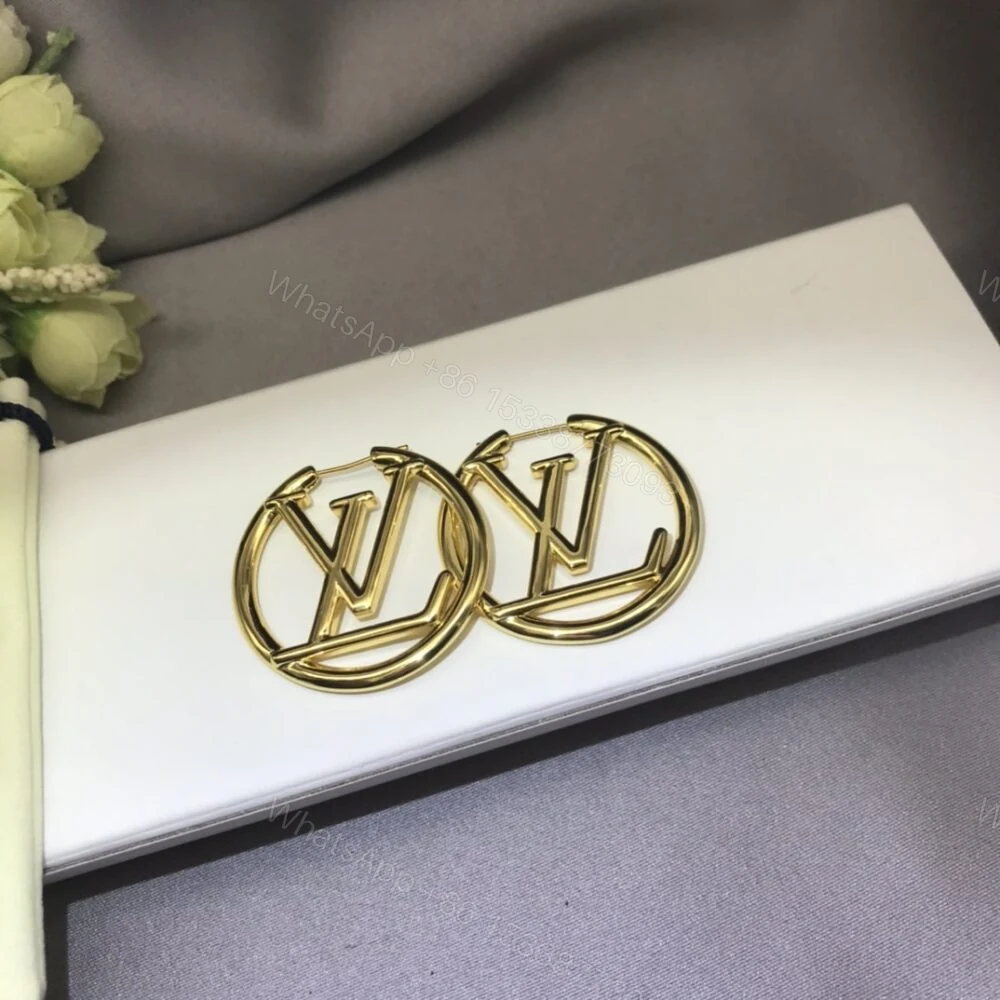 View 2 of Louis Vuitton Louise Hoop Earrings M64288