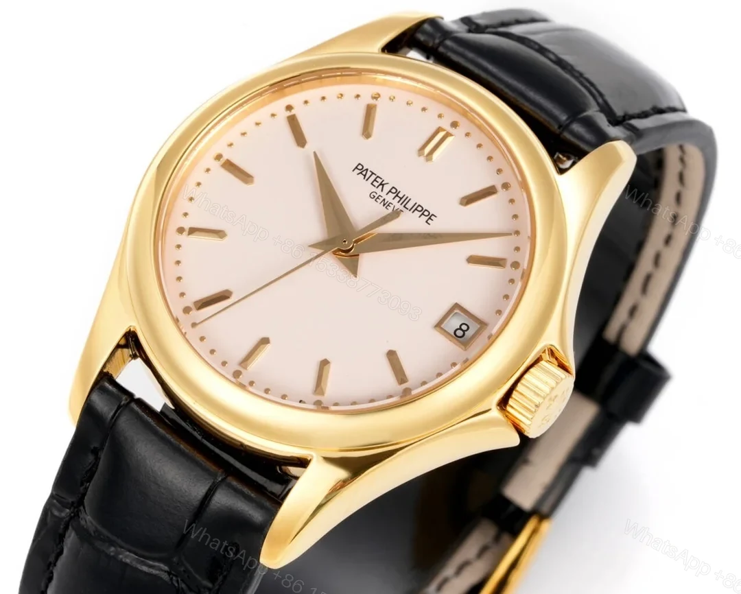 View 5 of Patek Philippe Calatrava 5127 Classic Dress Watch 37mm Leather Strap Edition RG-PP-5127-CALATRAVA-37-LT