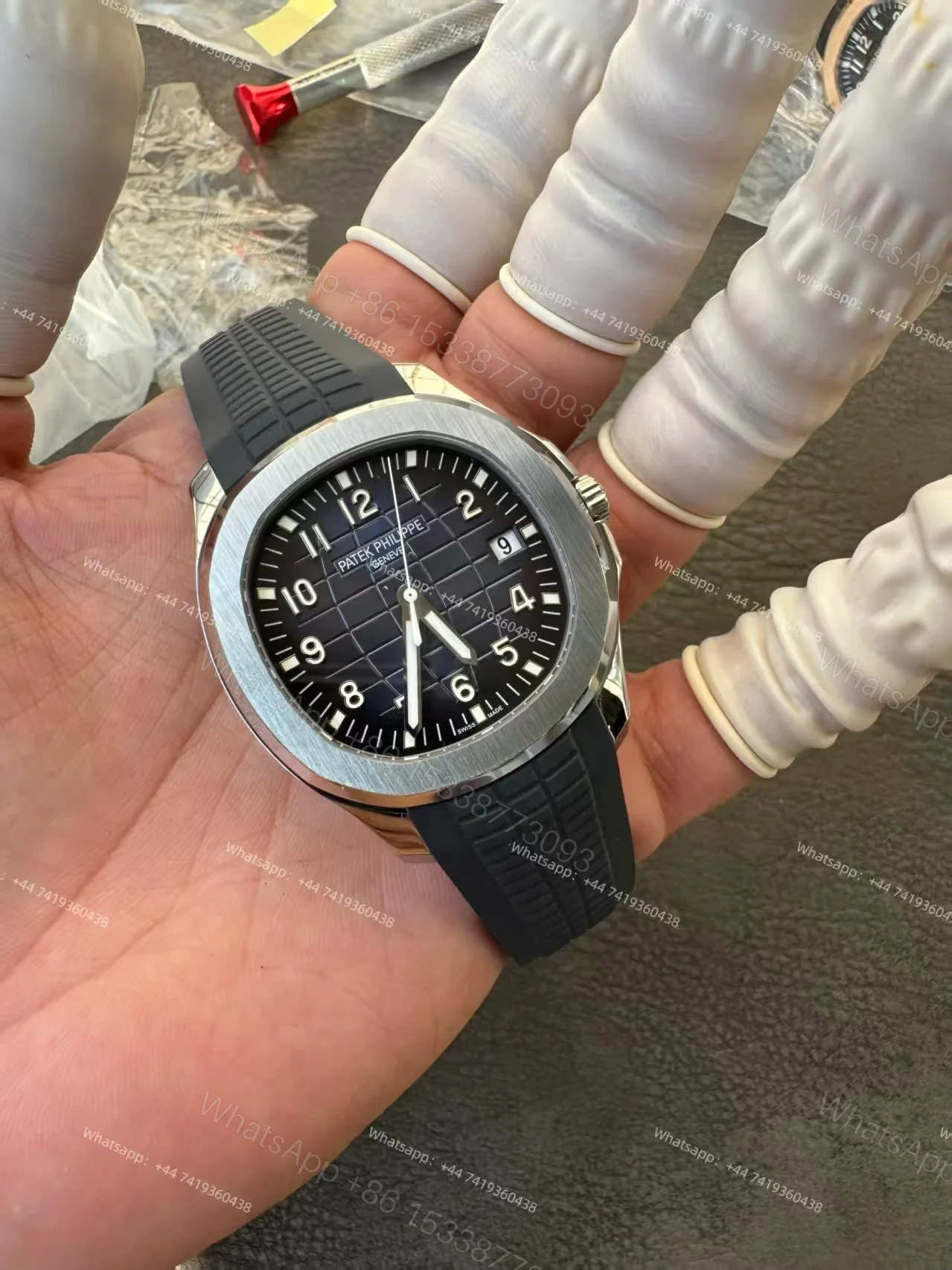 View 5 of Patek Philippe Super Clone Aquanaut 5168G-001 Blue Dial 42.2MM