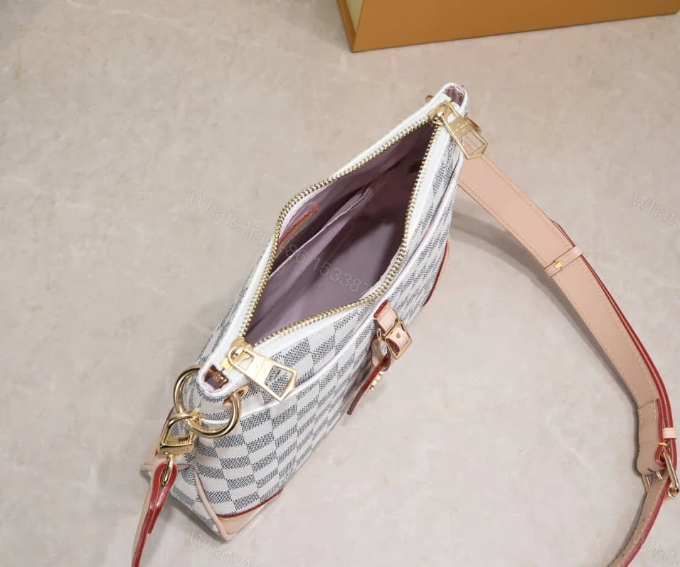 View 5 of Louis Vuitton Odéon Shoulder Bag Damier Azur 26Cm