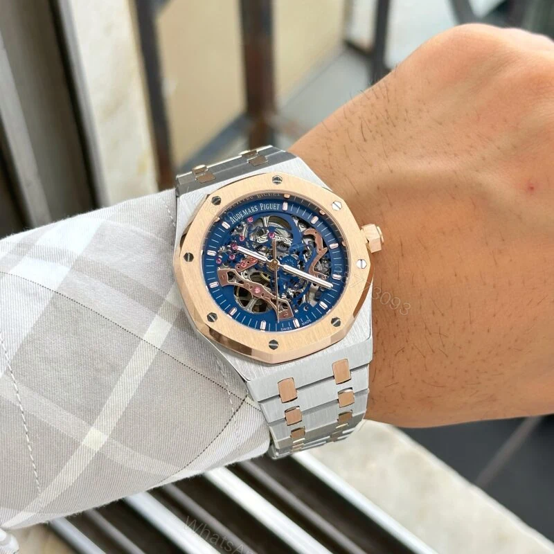 View 4 of Audemars Piguet Royal Oak Openworked 42mm Blue Dial Automatic