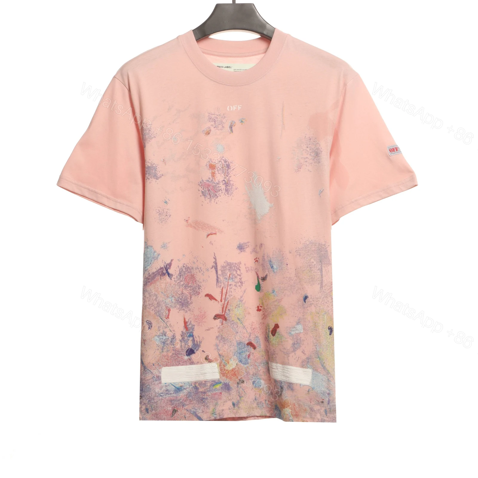Off-White Fireworks T-Shirt Pink — view 1