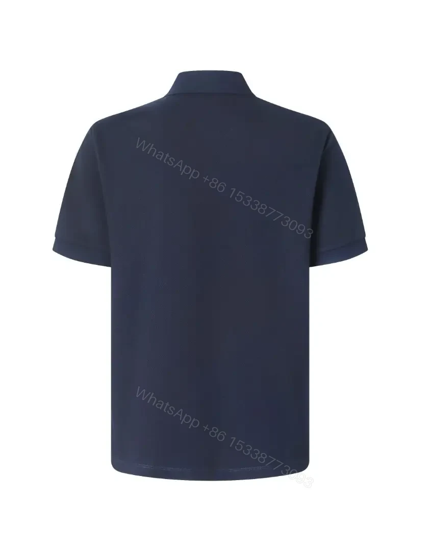 View 5 of Minimalist Navy Piqué Polo – Subtle Luxury, All‐Day Comfort