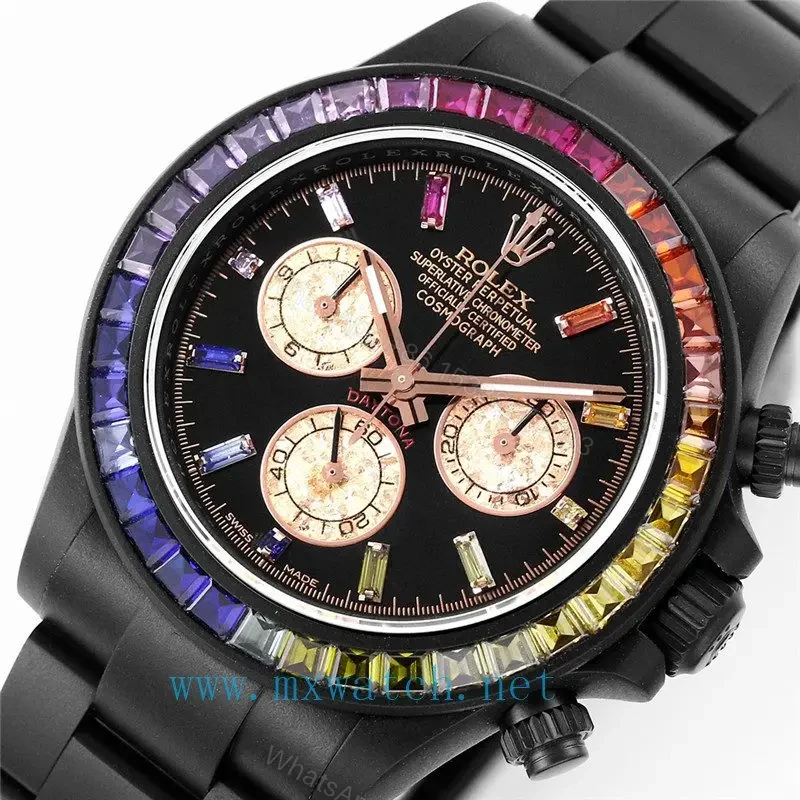 View 4 of Rolex Daytona Black DLC Diamond Watch