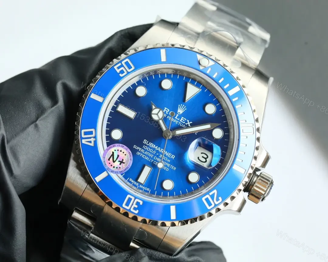 View 3 of Rolex Submariner Smurf Blue 40mm White Gold 116619lb-0001