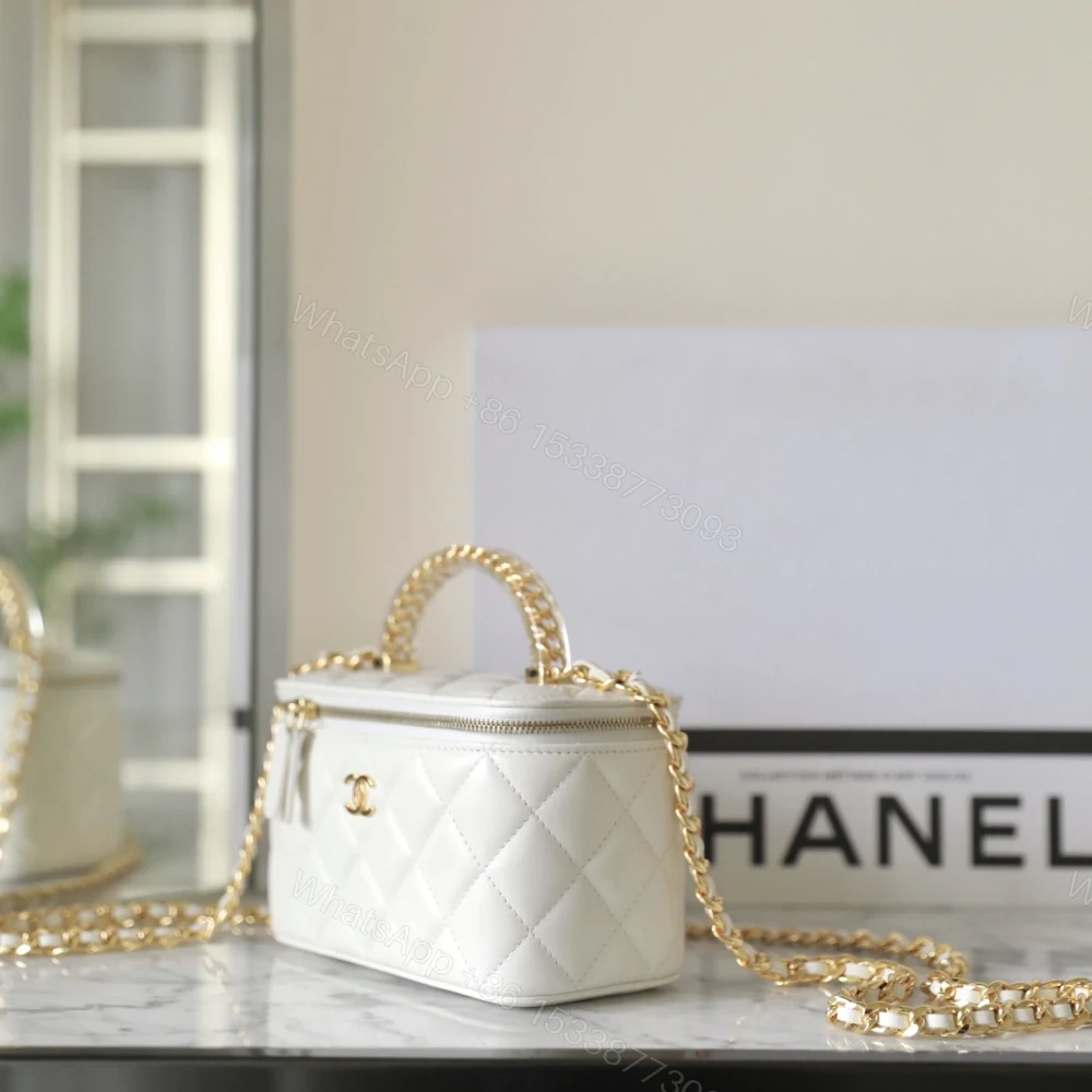 View 4 of 高仿Chanel*24S系列AS3765手柄盒子包白色免檢版