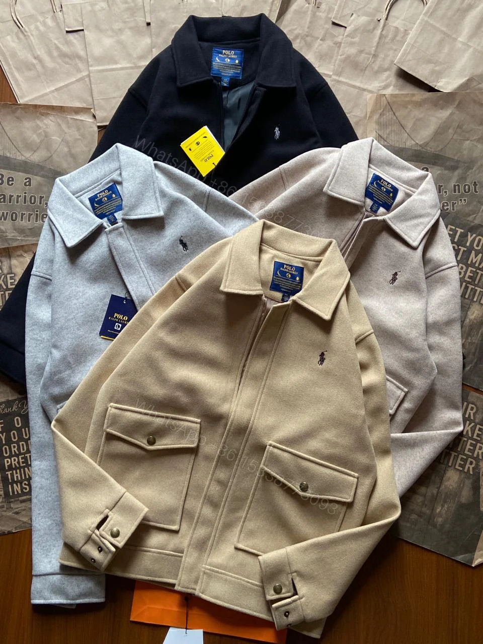 View 2 of First Copy Ralph Lauren Imported Tweed Jacket for Men