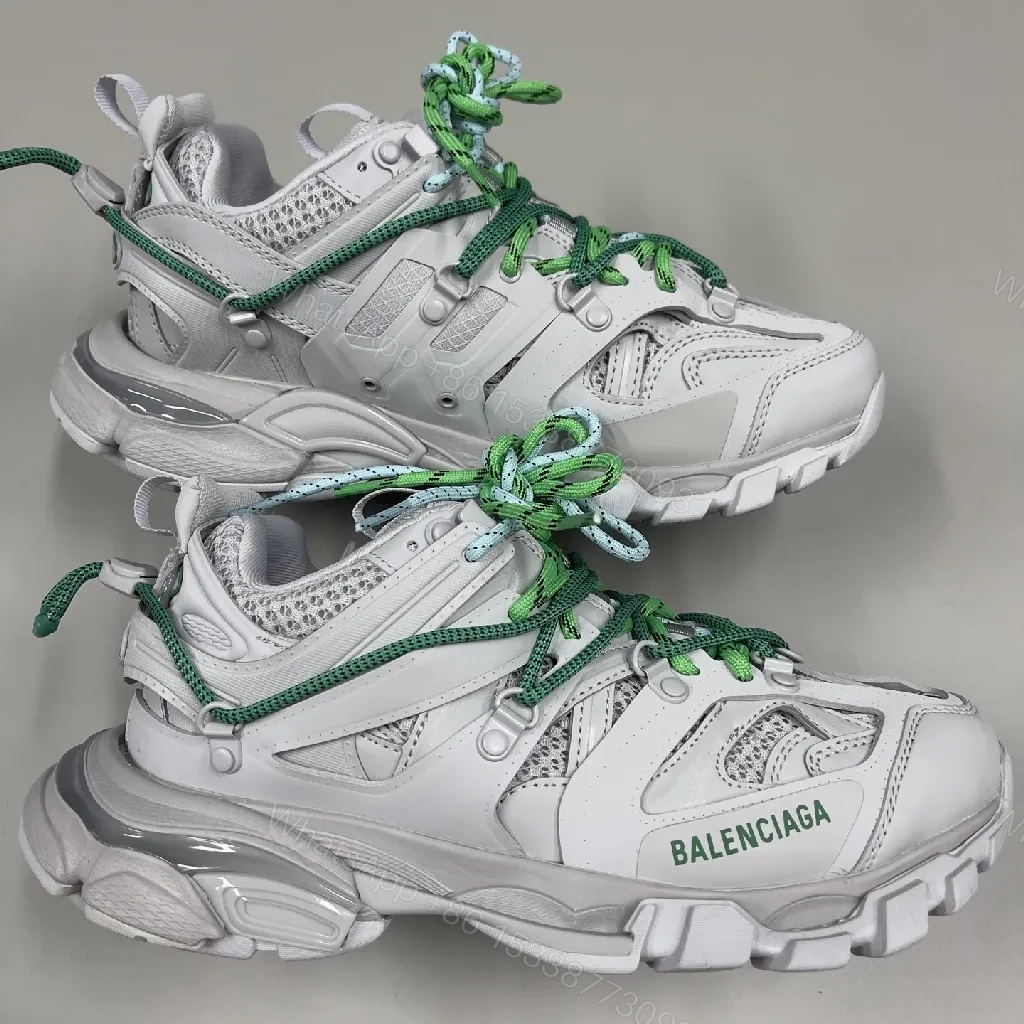 View 3 of Grey-Green Chunky Trail Sneakers | Breathable Mesh, Cushioned Comfort, Everyday Versatility