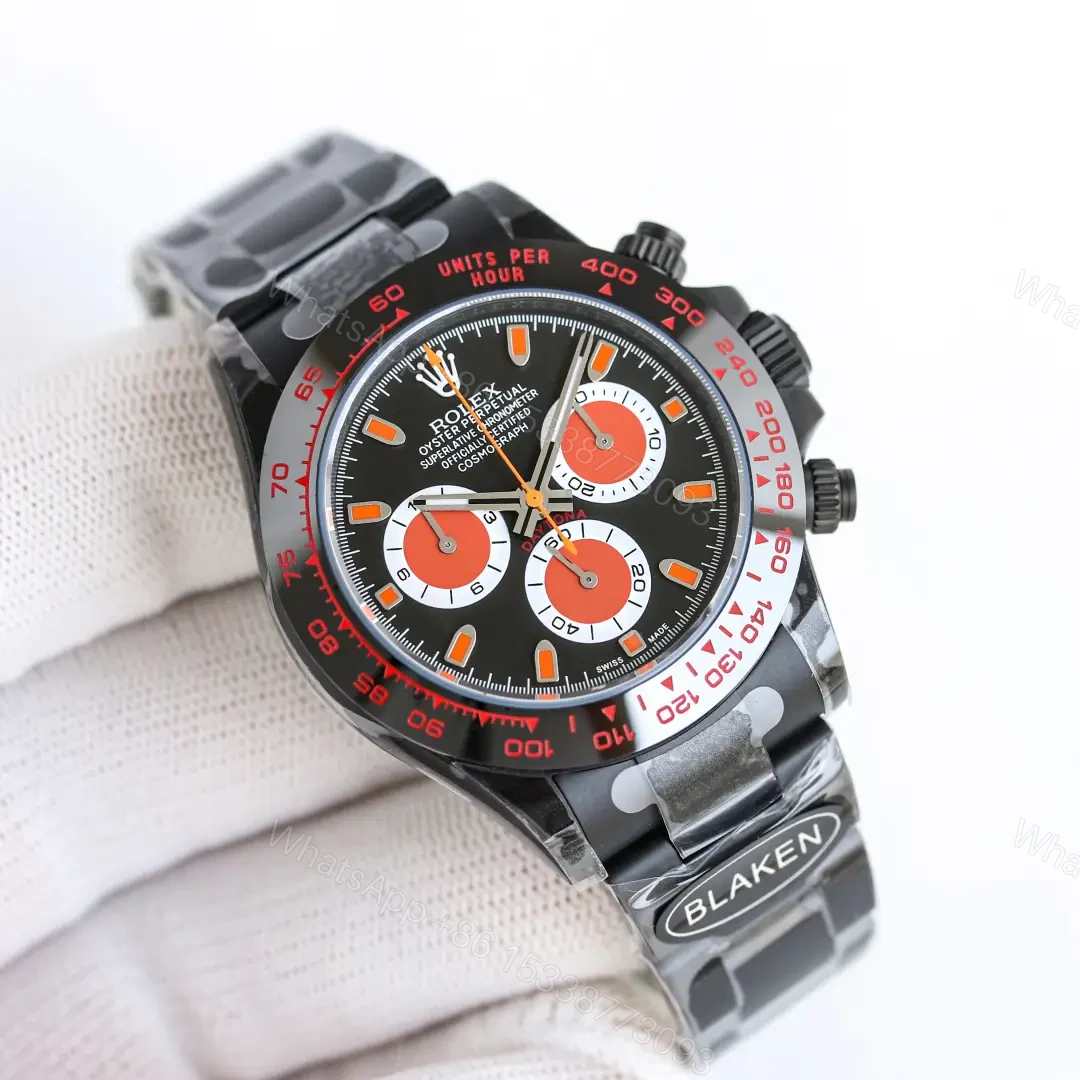 View 2 of Rolex Daytona Red Ferrari DLC Black Dial 40mm ROLEX-DAYTONA-RED-DLC-40