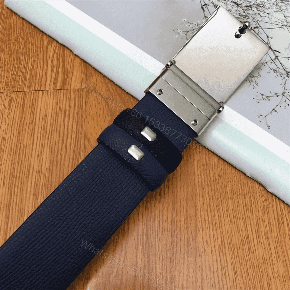 View 5 of BURBERRY REVERSIBLE PLAQUE BUCKLE GRAINY LEATHER BELT – B25