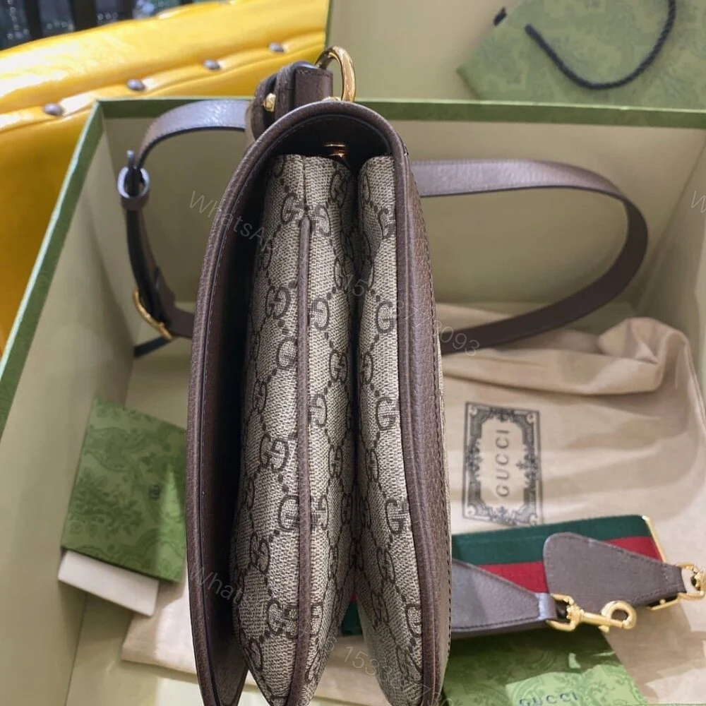 View 3 of Gucci Blondie Medium Shoulder Bag Beige And Ebony 29Cm 699210 96IWG 8745