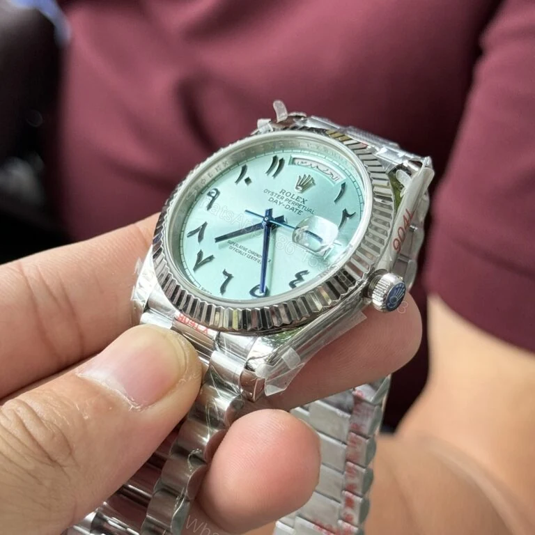 View 2 of Day-Date 40mm Super Clone Blue Dial Arabic Markers