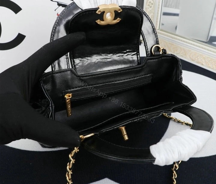View 8 of Chanel Mini Kelly Shopping Tote Bag XE7TD55 – Black