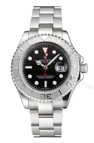 Replica Rolex Yacht-Master Black Dial 116622 — view 1