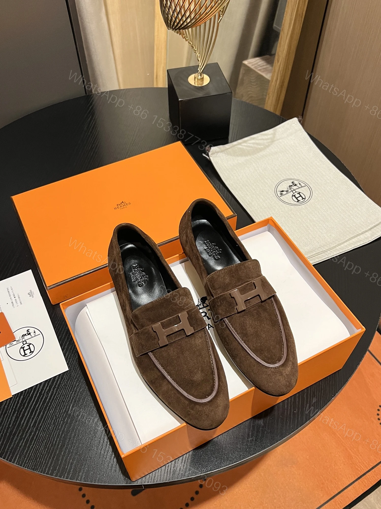 View 9 of HERMES PARIS LOAFER BROWN