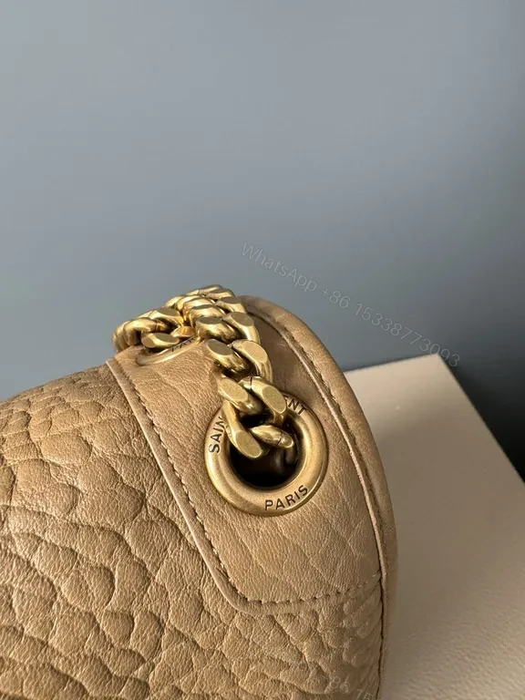 View 7 of Chic Pebbled Leather Bag â€” Textured Luxury, YSL Hardware, Crossbody