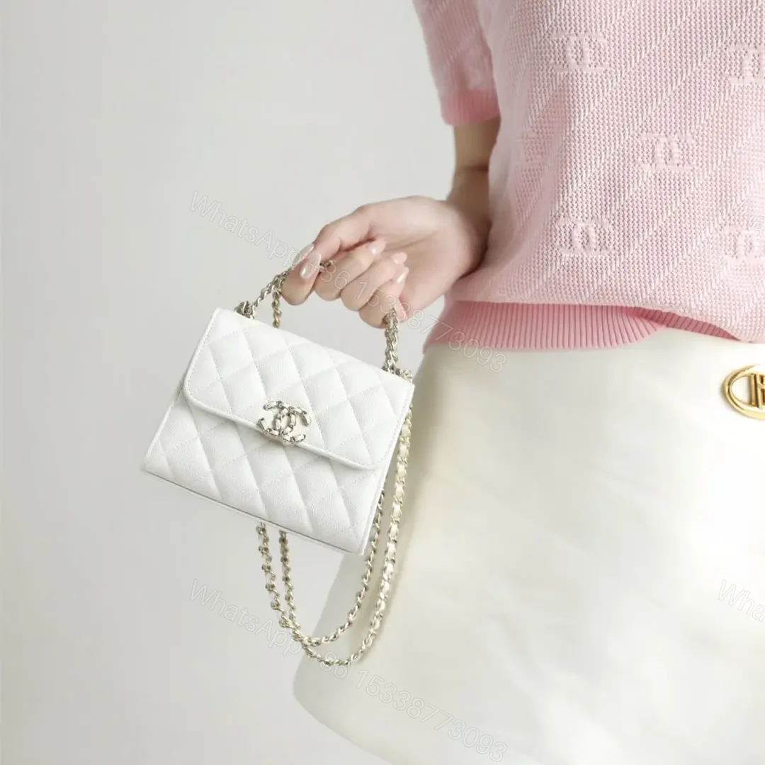 View 18 of 高仿Chanel*23P系列AP3237豎版Kelly手袋白色免檢版
