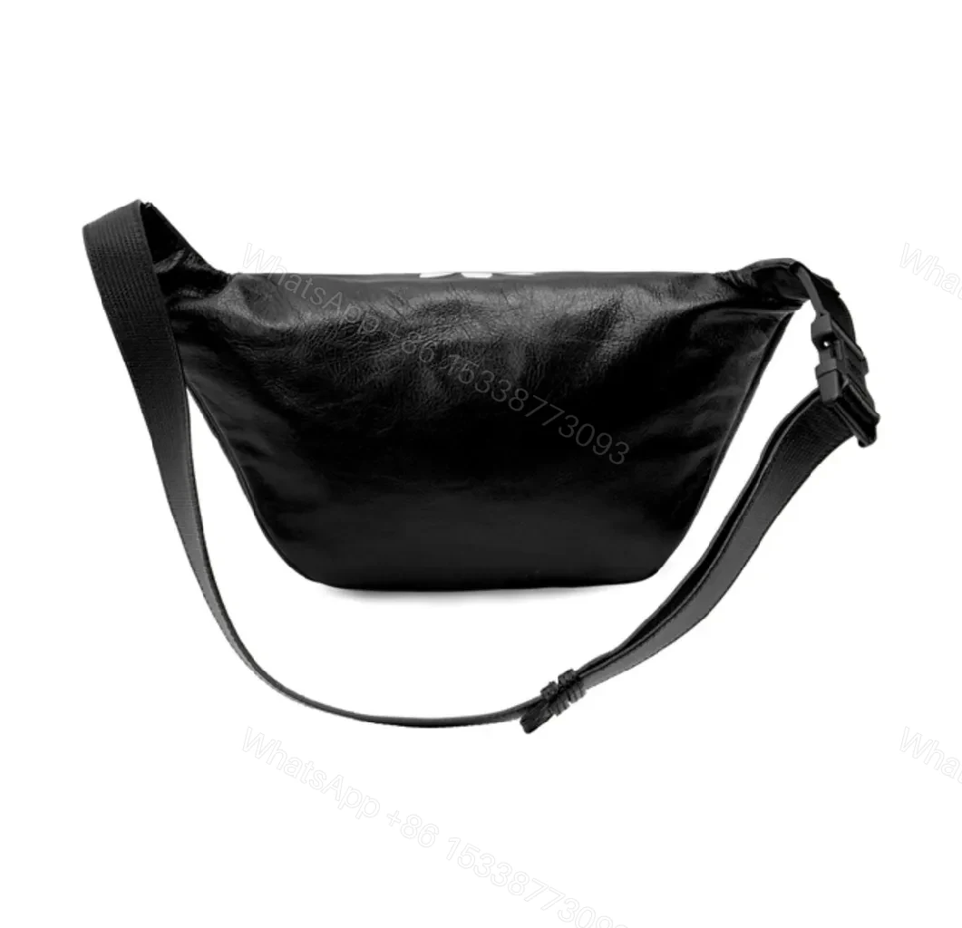 View 2 of Lux textured Leather Belt Bag: Chic Streetwear Essential