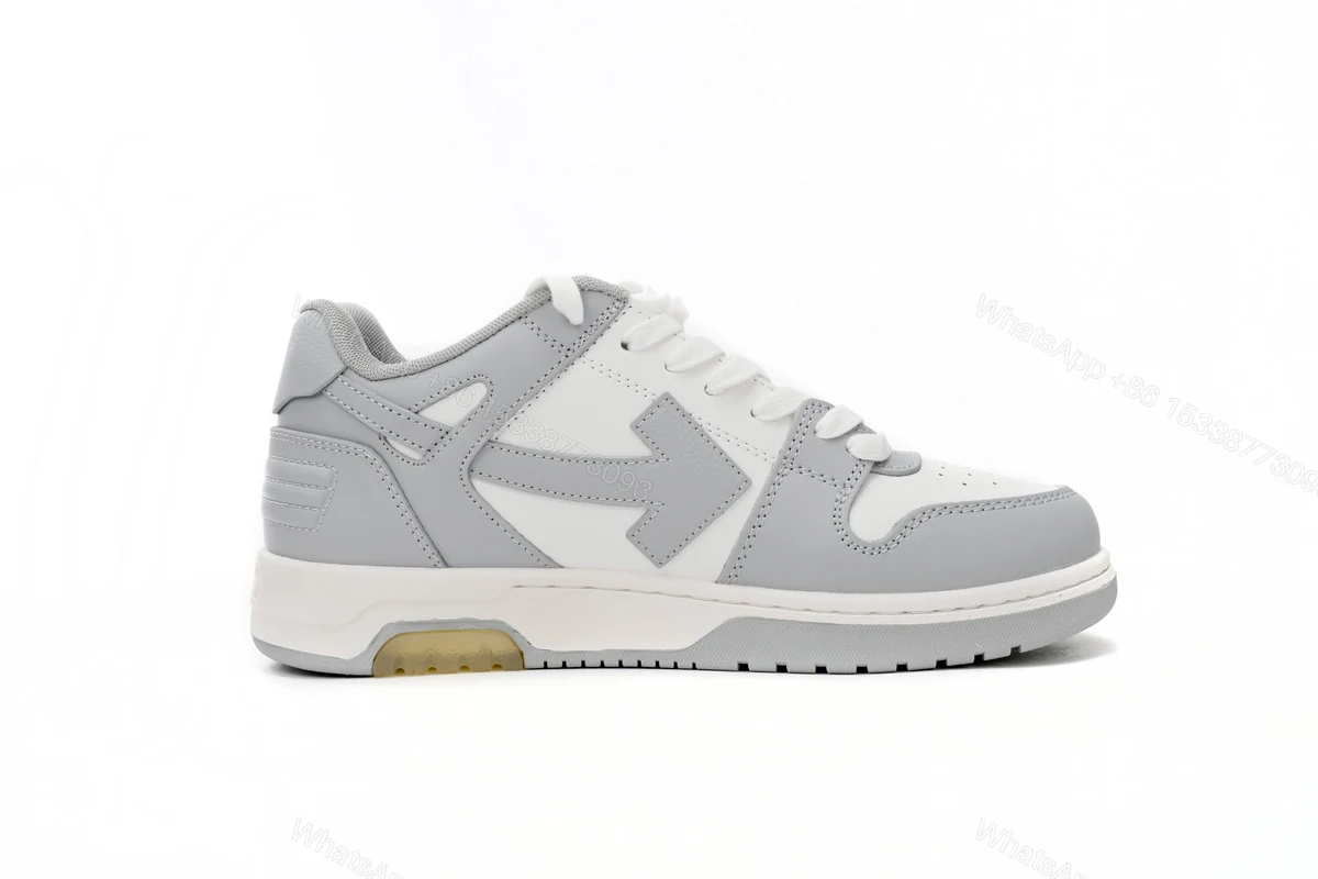 View 5 of OFF-WHITE Out Of Office "OOO" Low Tops Grey White OMIA189 C99LEA00 40901