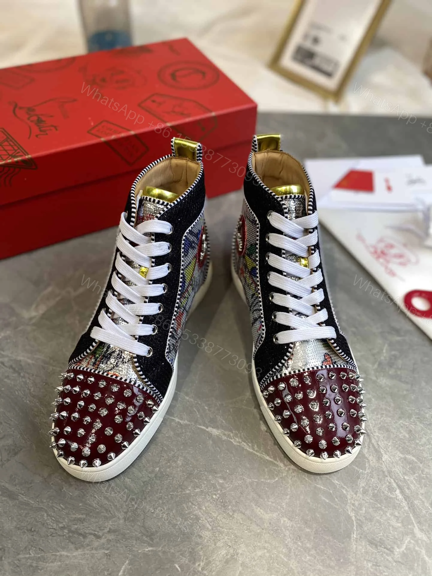 View 2 of CHRISTIAN LOUBOUTIN HIGH-TOP SNEAKER – CL182